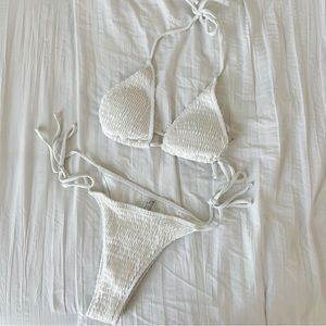 White Smocked Bikini